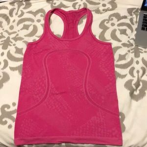 Pink Razorback tank top